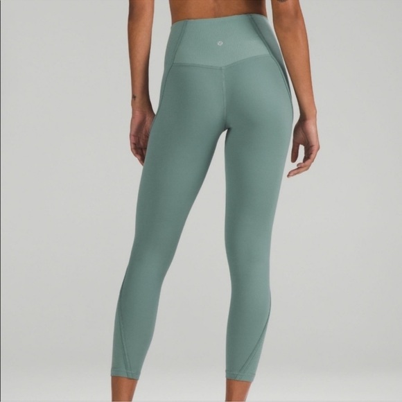 Lululemon Align Rib Panel HR Tight 25" - Tidewater Teal - 4 NWT - Picture 3 of 6